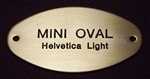 Mini Oval Name Plate
