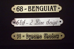Brass Name Plates for Bridle, Saddle, Dog Collar, Picture Frame, and more also available in silver finish | The Engraving Spot