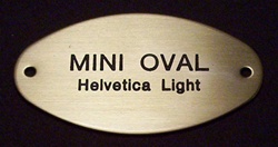 Mini Oval Name Plate